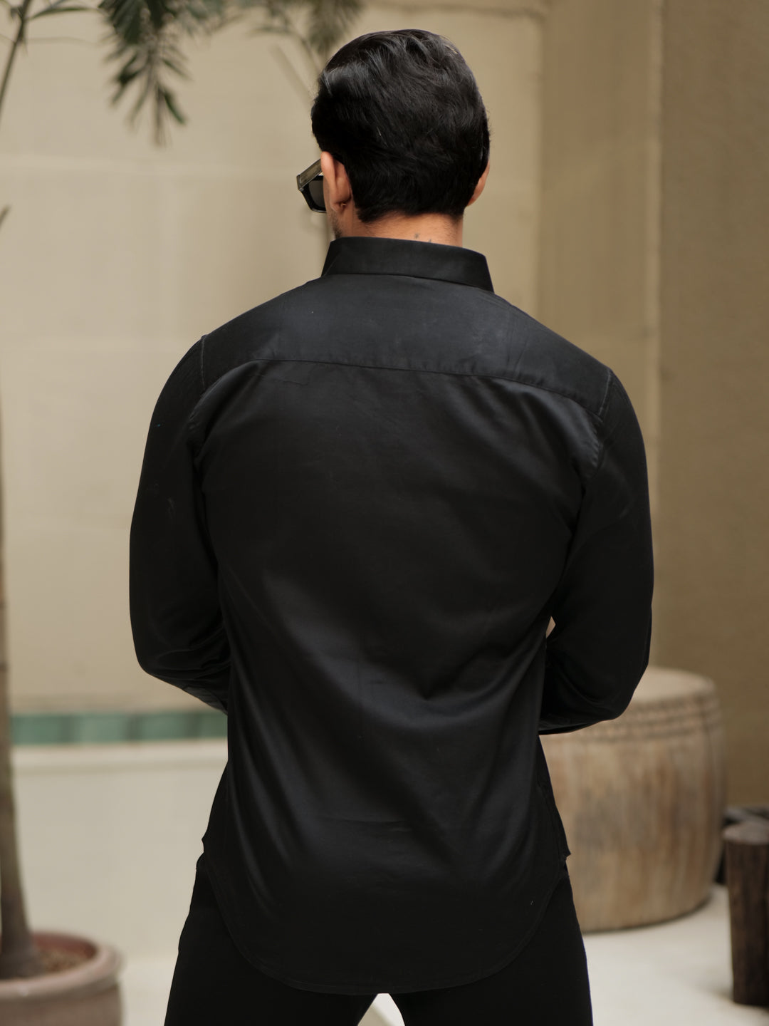 Black Stretch Shirt