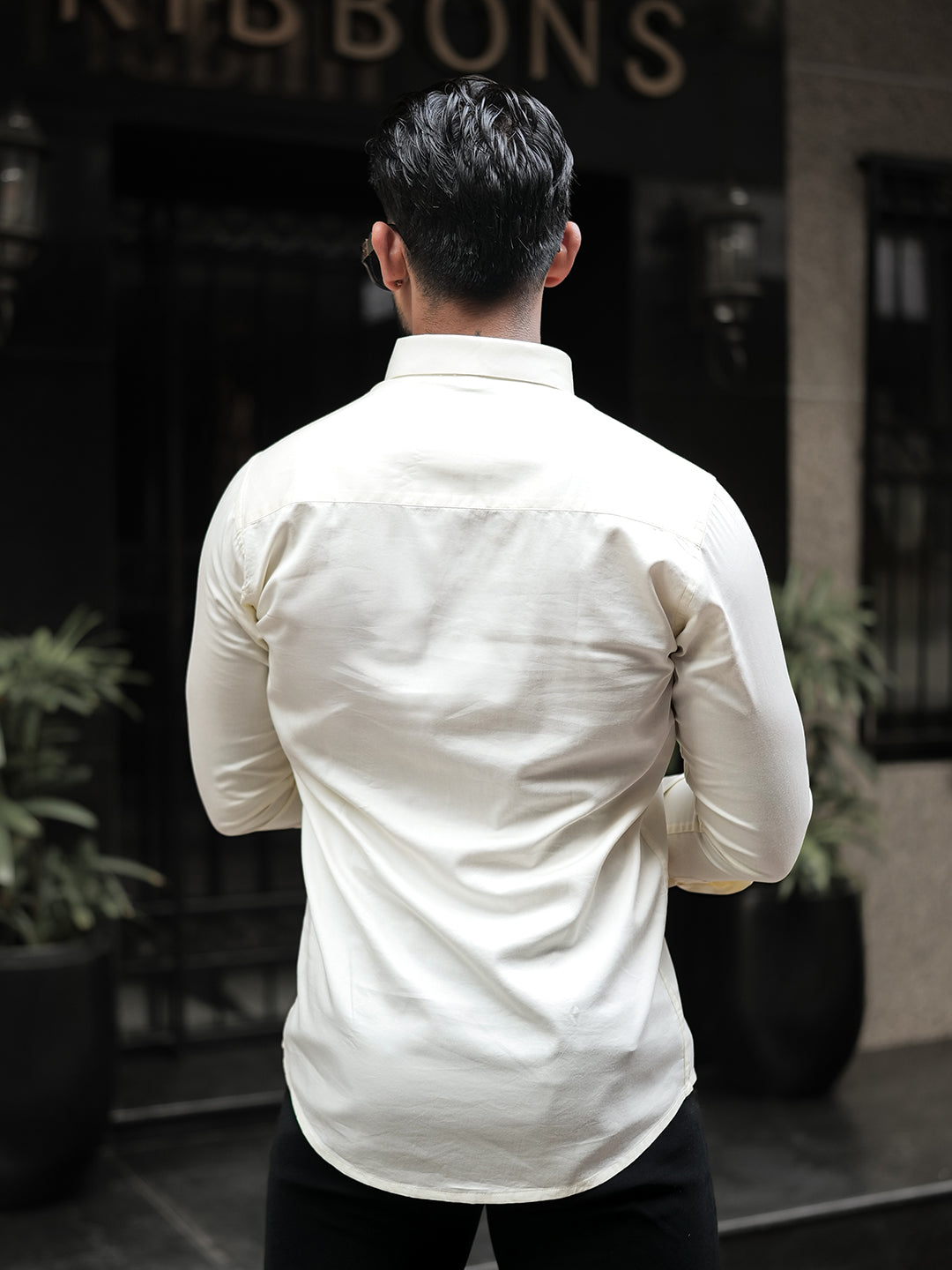 Classic Cream - Cotton Satin Shirt