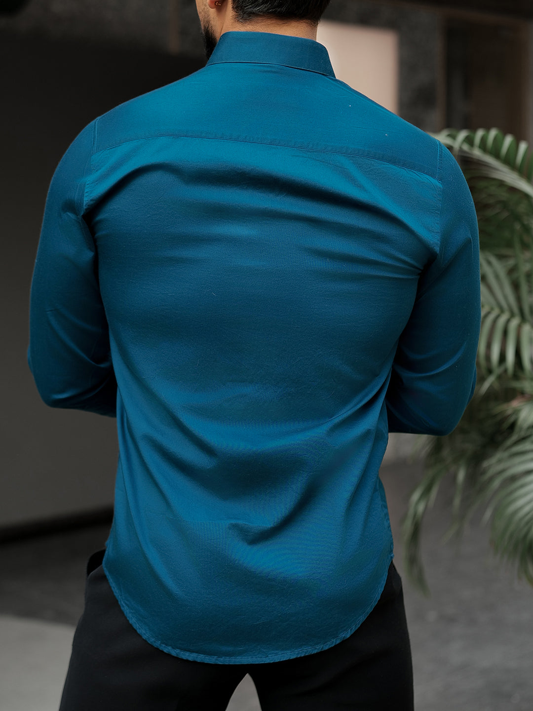 Teal Black Box Designer Shirt