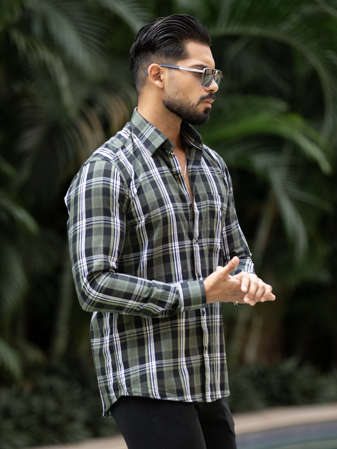 Oxford Plaid Check Shirt