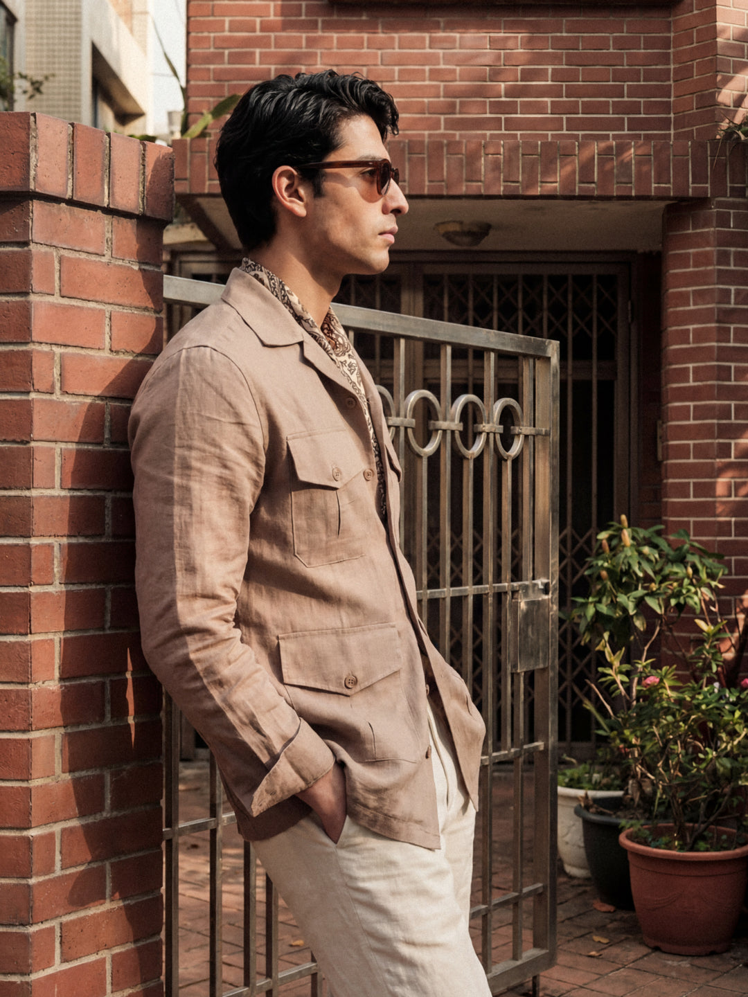 Brown Safari Shirt