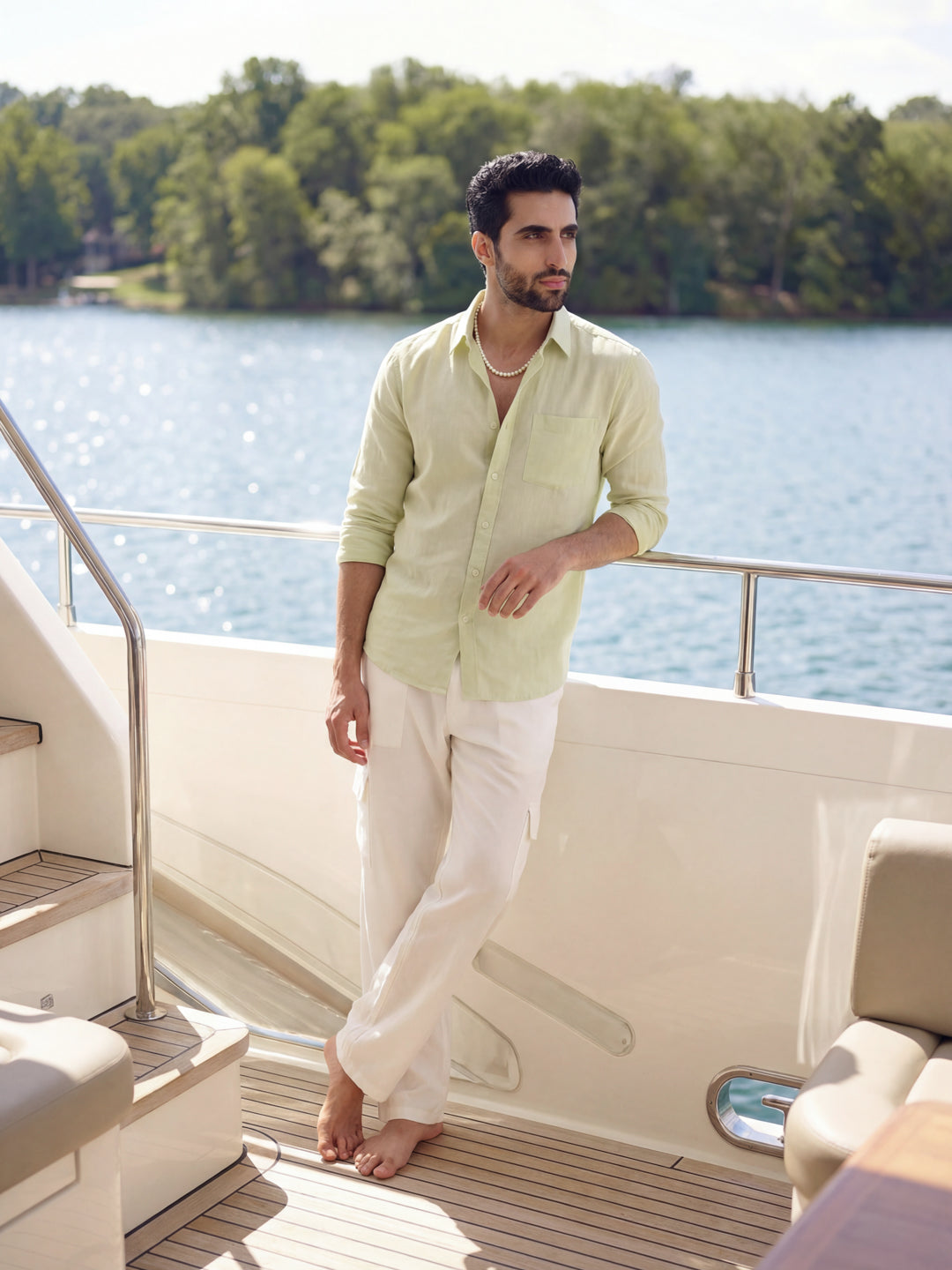 Lemon Cottonlinen Shirt