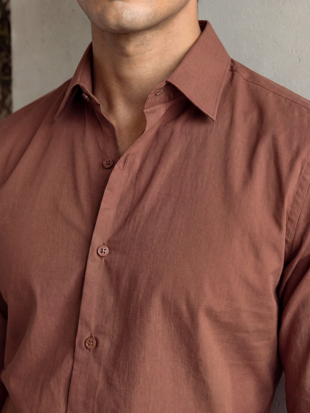 Rust Cotton Shirt