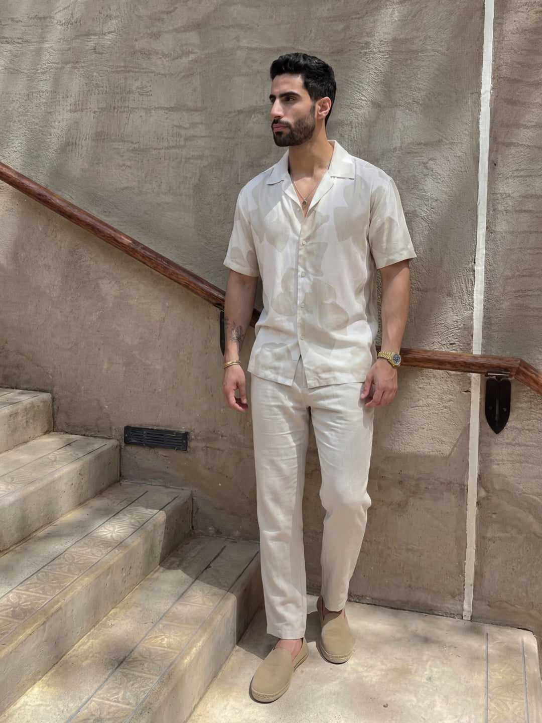 Brown Botanica - Cuban Shirt