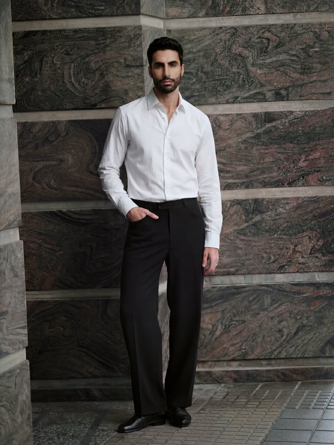 White Regular Solid Shirt