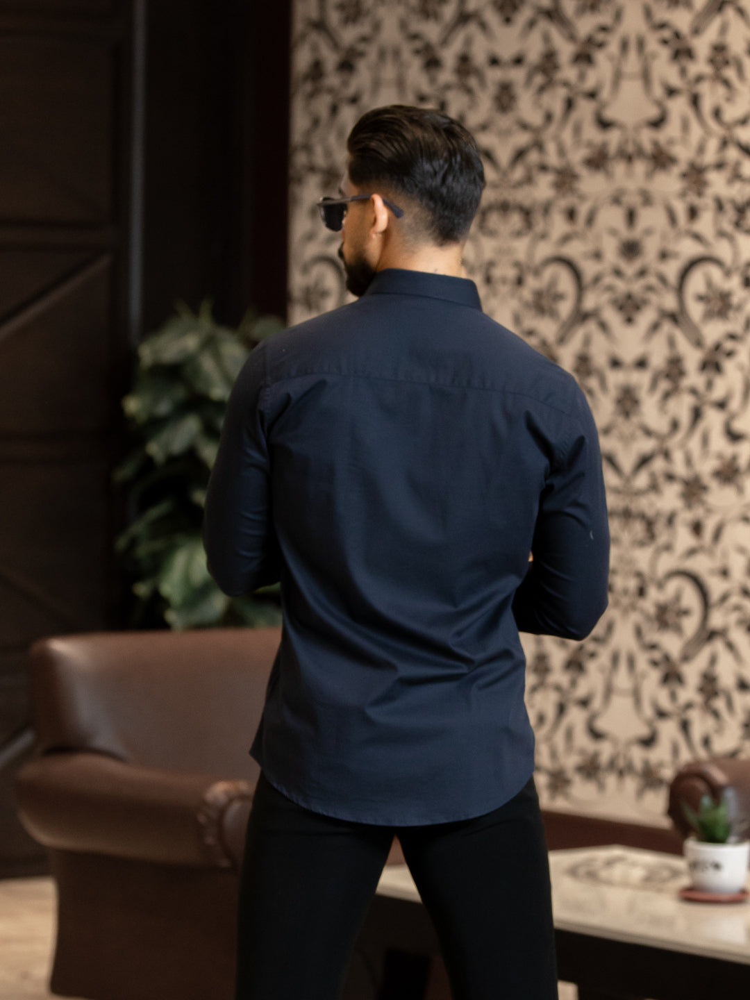 Navy Double Pocket