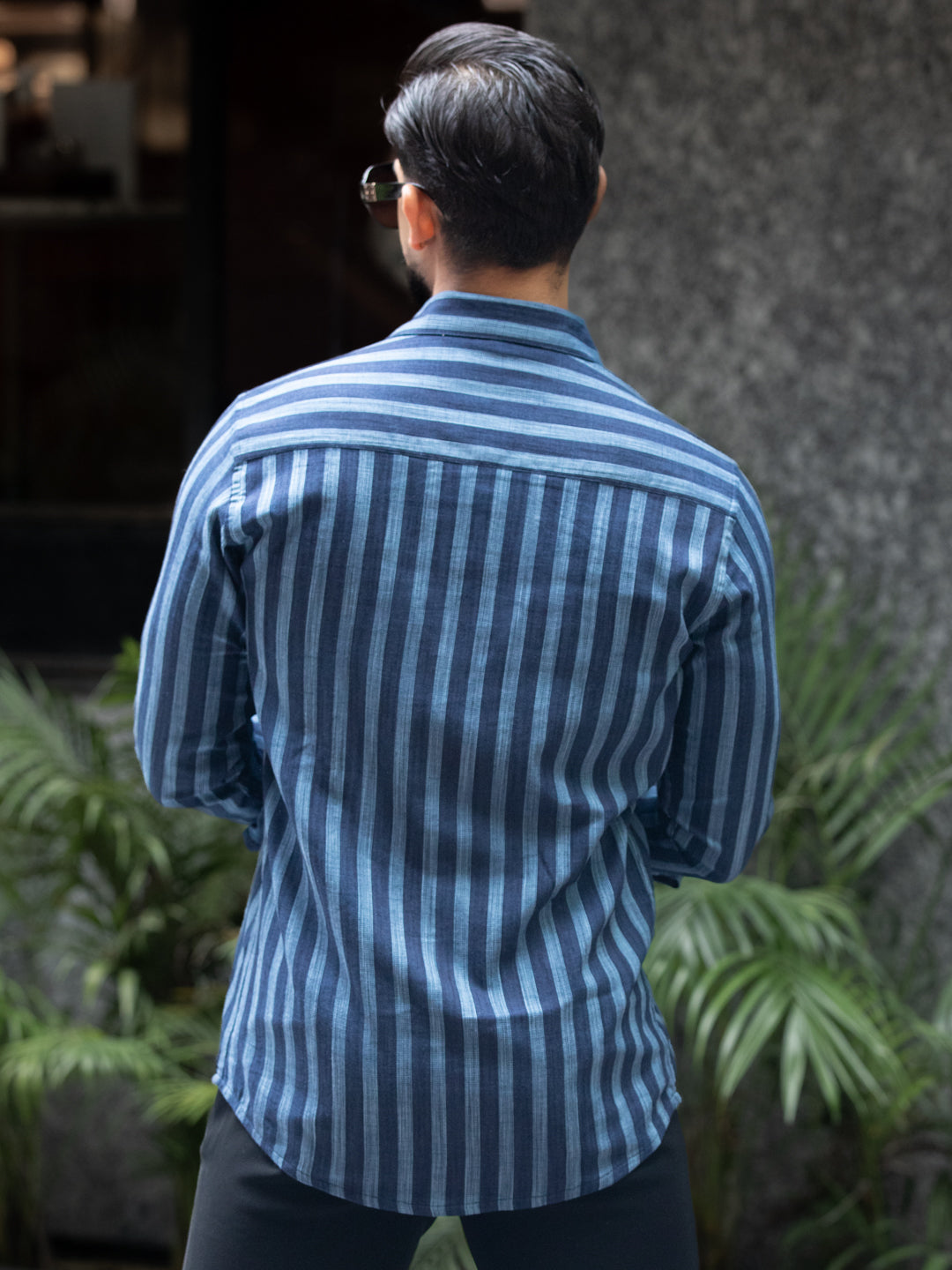 Coral Striped Shirt