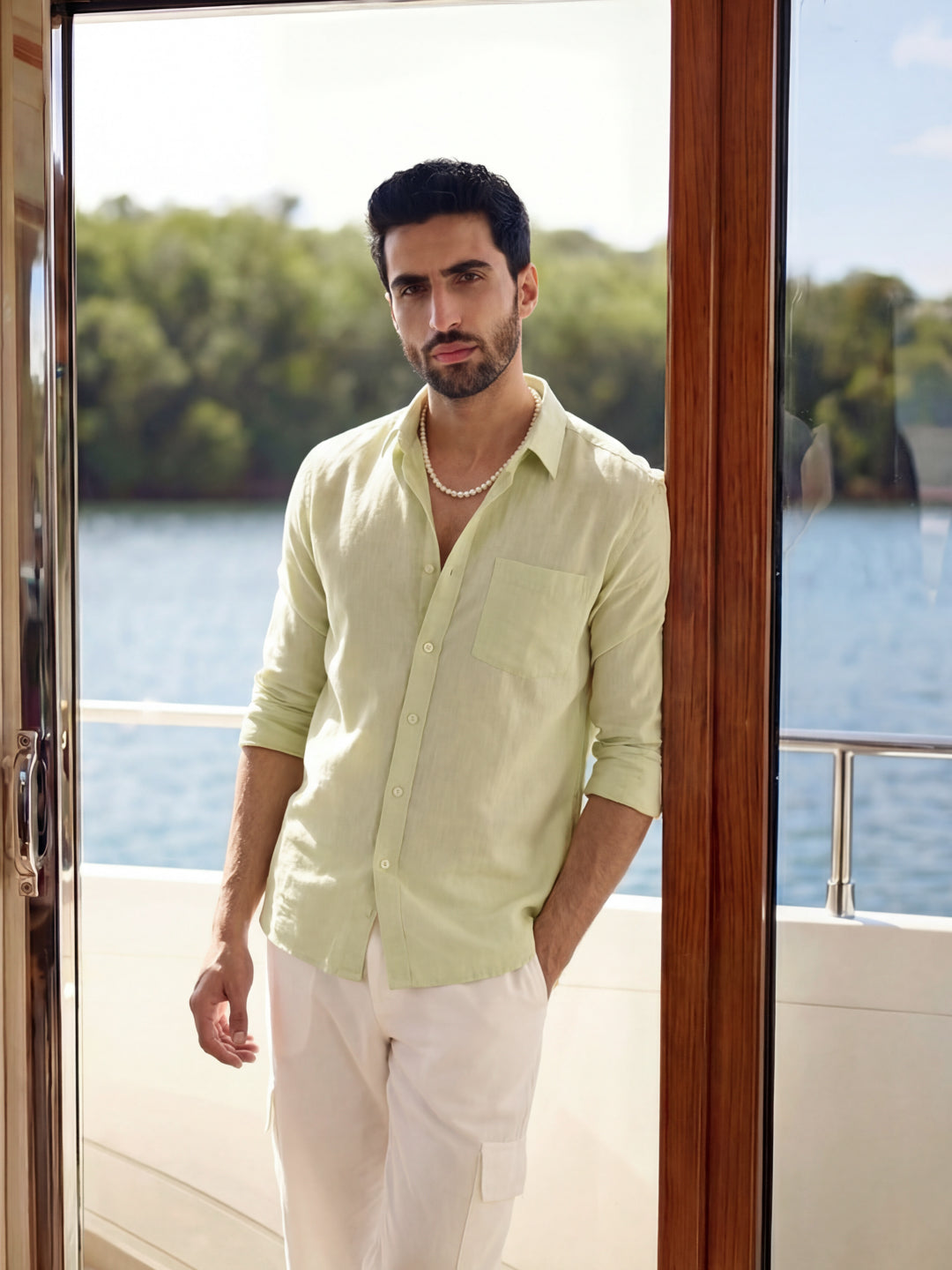 Lemon Cottonlinen Shirt