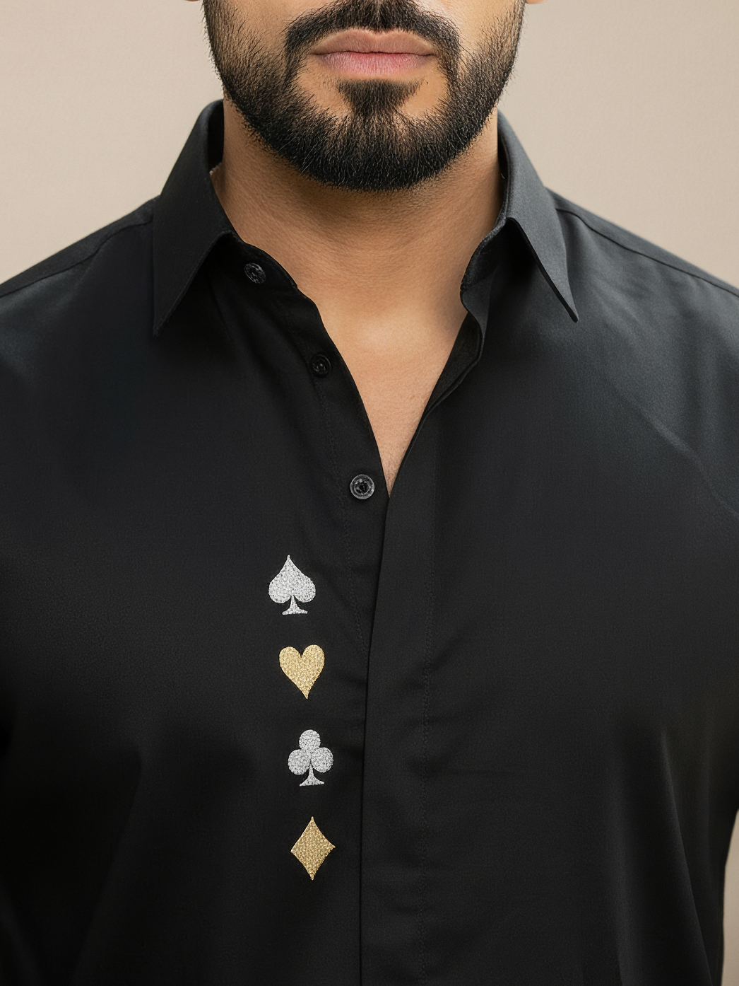 Black Spade Embroidery