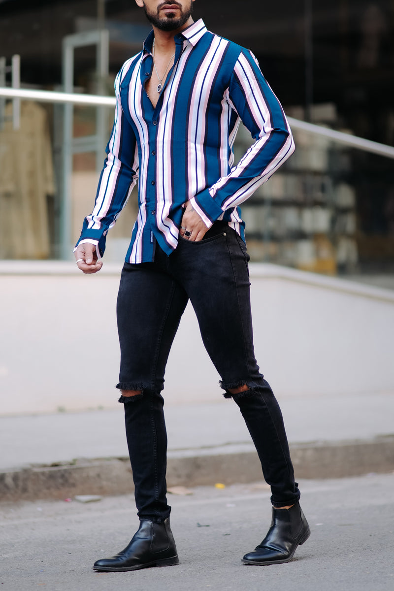 Multi-Colour Striped Shirt