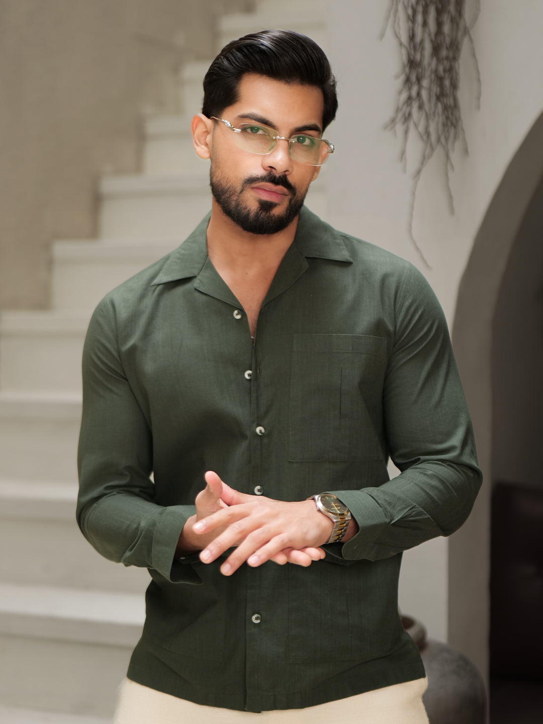 Green Italian Shirt