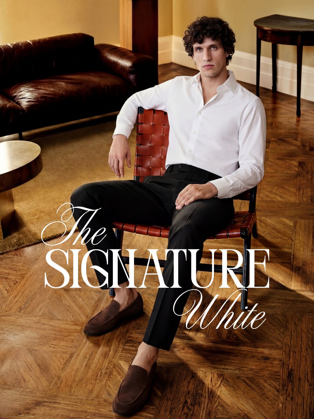 White Regular Solid Shirt