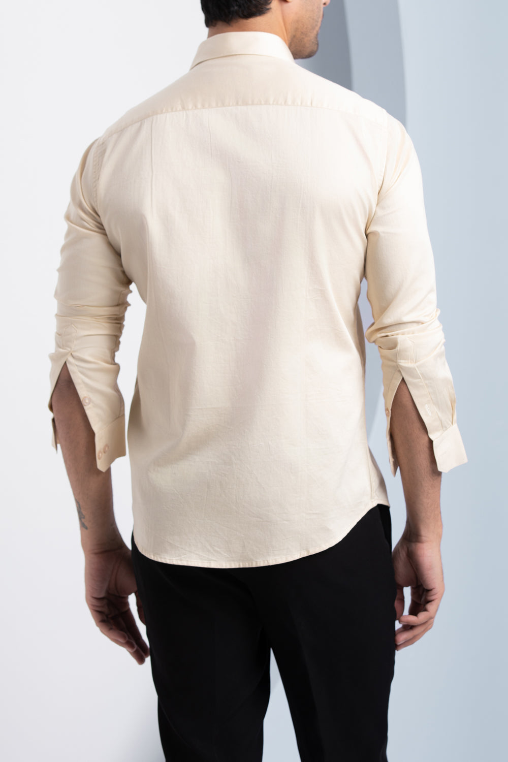 Classic Cream - Cotton Satin Shirt