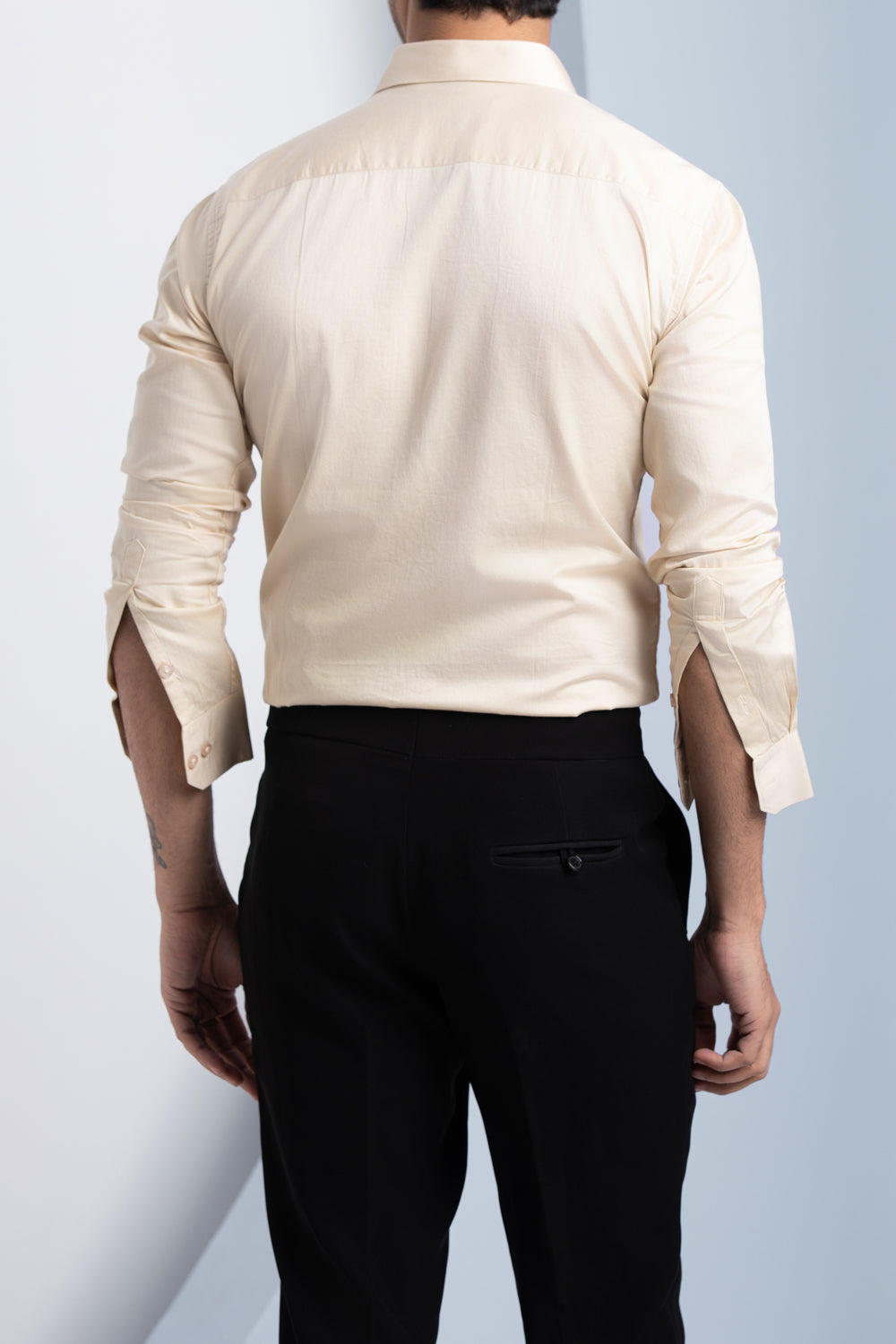 Classic Cream - Cotton Satin Shirt
