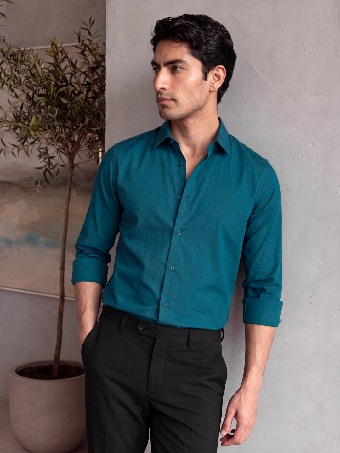 Regular Teal Shirt