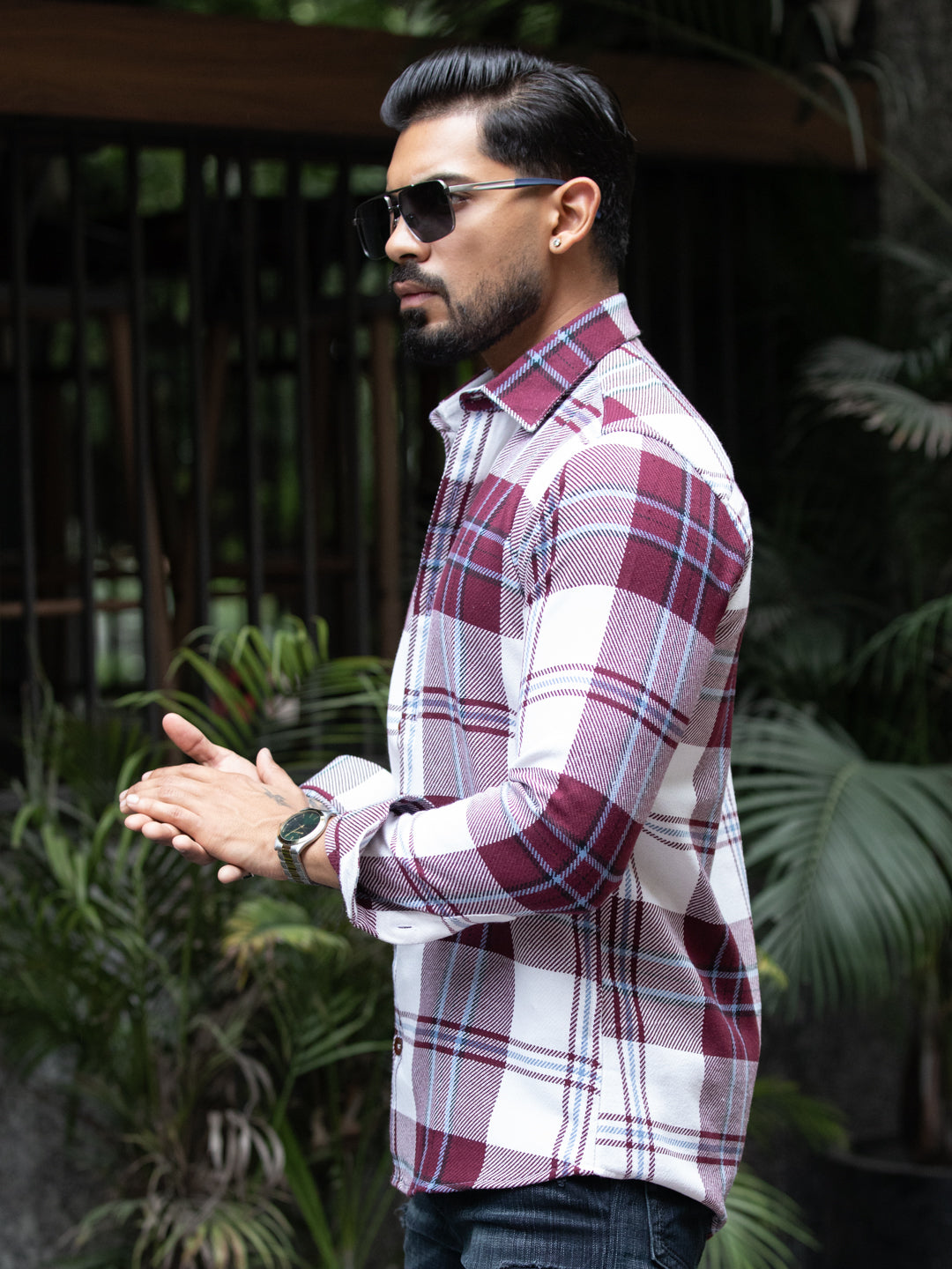 Maroon Wintercheck Shirt