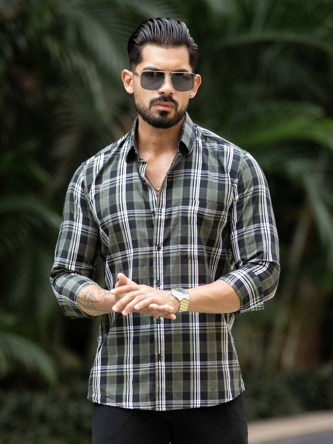 Oxford Plaid Check Shirt