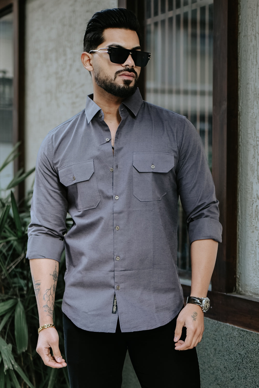 Heritage Grey Linen Shirt