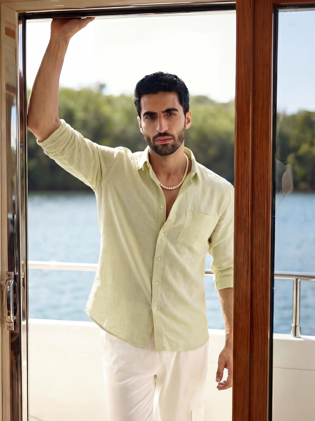 Lemon Cottonlinen Shirt