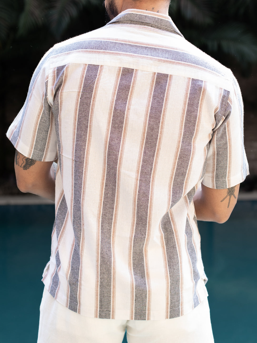 Milange Striped Shirt - Oversized