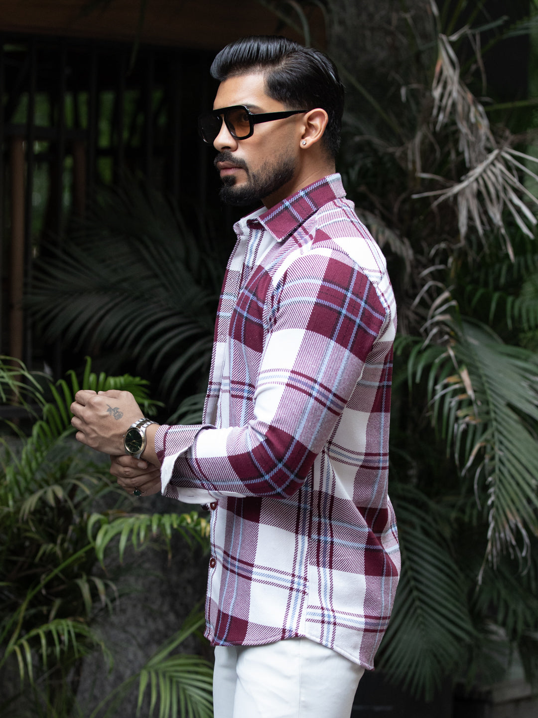 Maroon Wintercheck Shirt