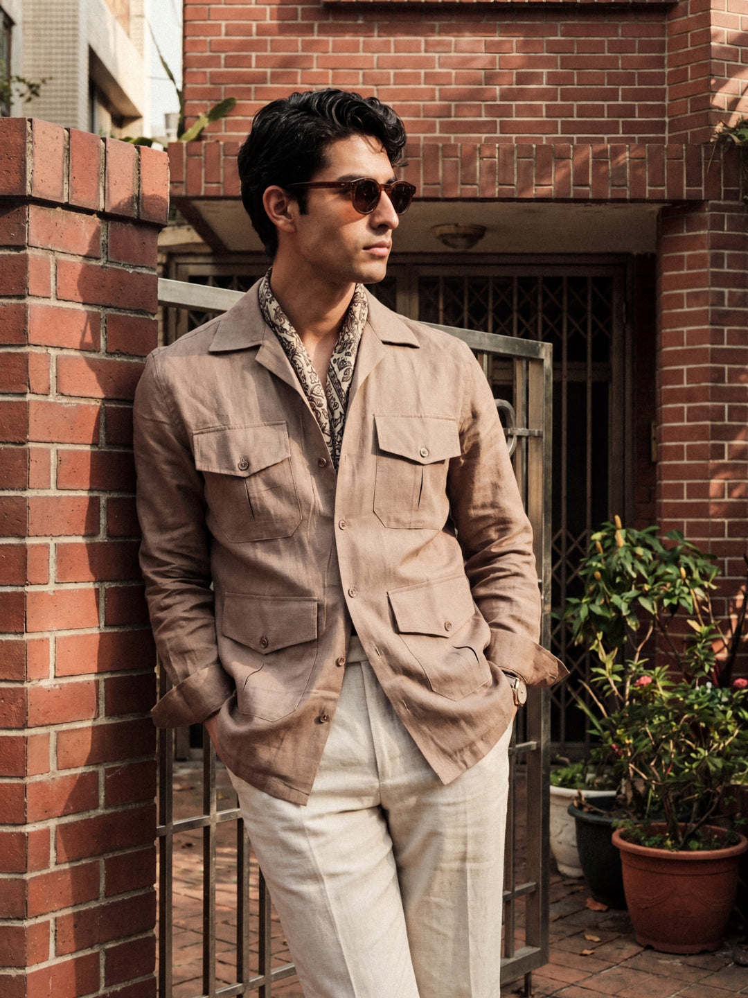 Brown Safari Shirt