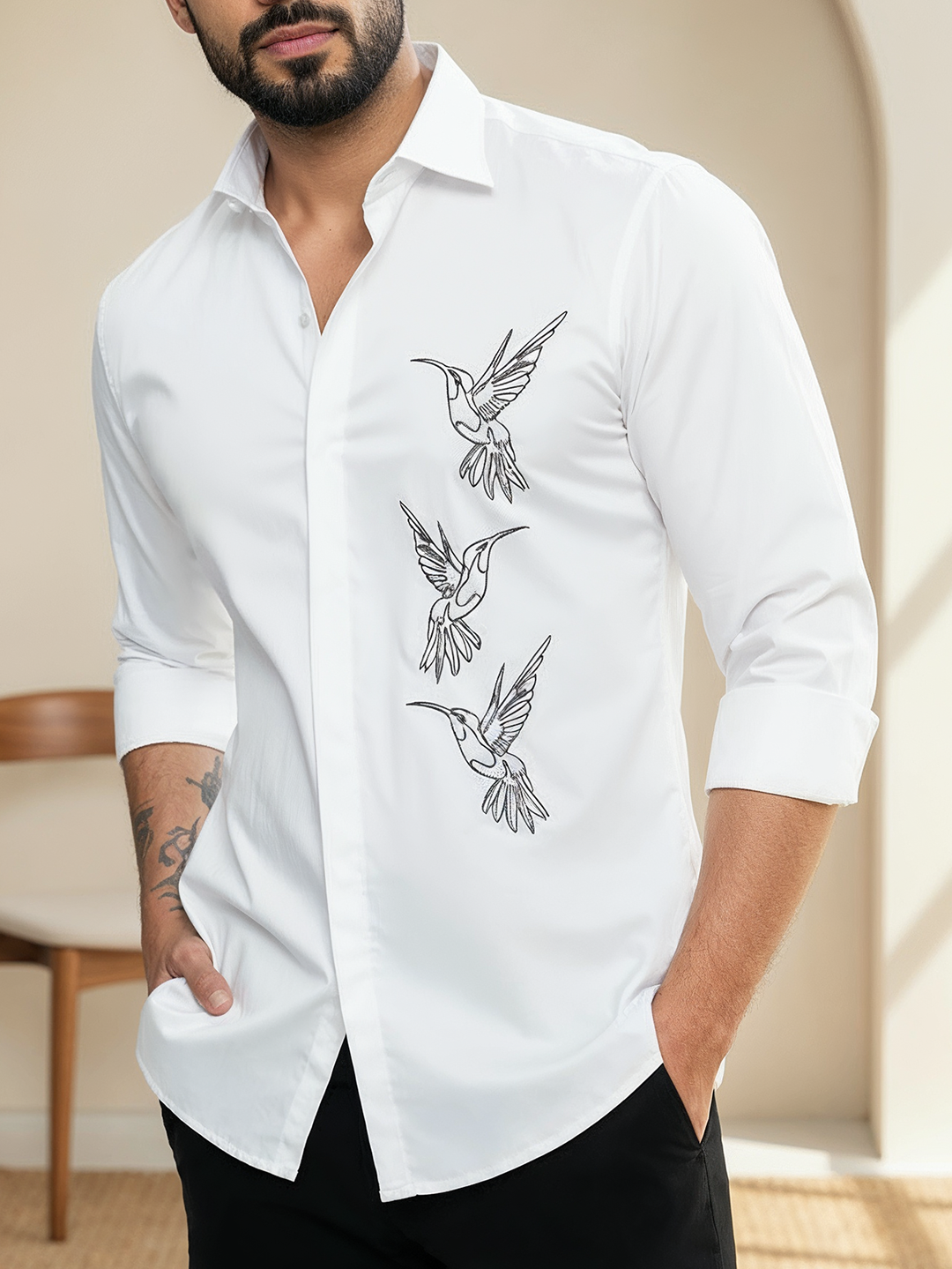 White Flock Shirt