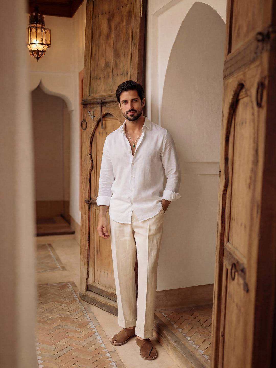 White - Italian Linen Shirt